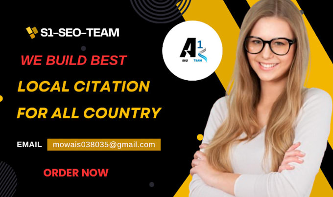 build USA local citations, UK local citations , aus , ca,de , and for countries