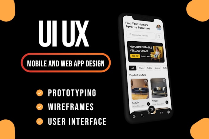 Design mobile app ui ux in figma with prototyping and wireframes by ...