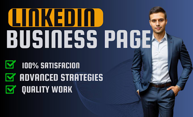 Create an impressive linkedin business page by Messiah________ | Fiverr
