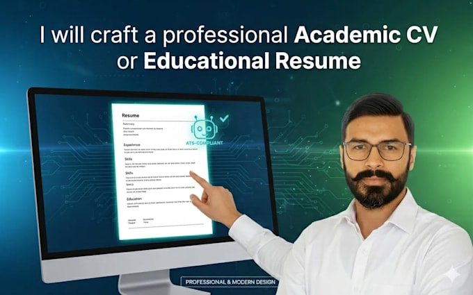 craft a professional academic CV or educational resume