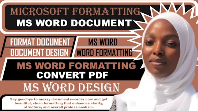 professionally edit, format, and design your microsoft word document