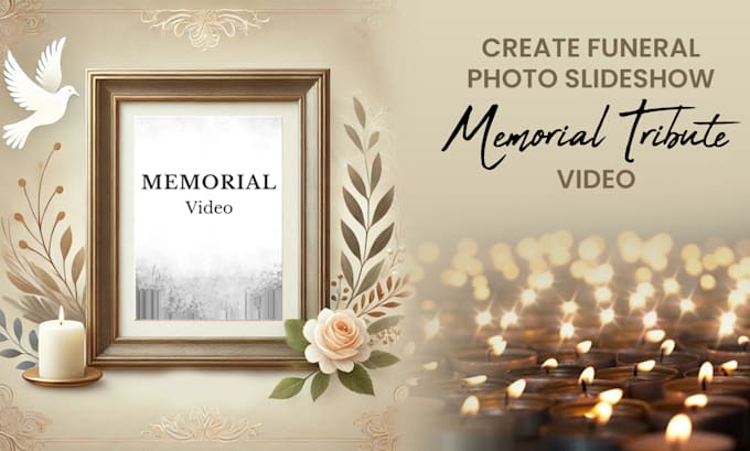 create funeral photo slideshow memorial tribute video