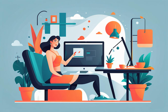 create modern flat vector illustration