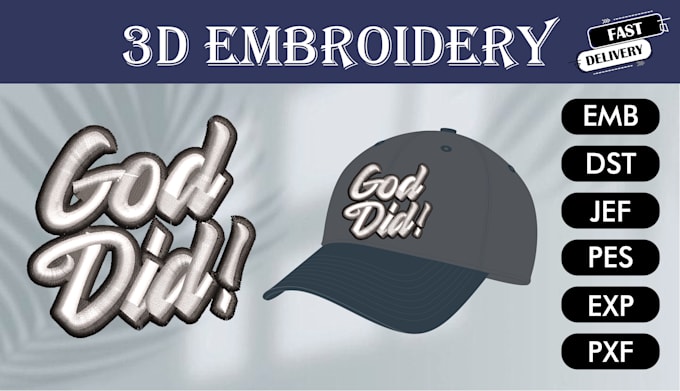 do 3d puff embroidery digitizing