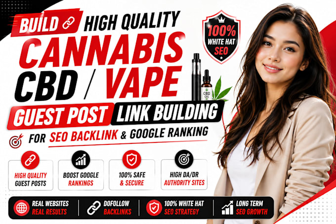 build high quality cannabis cbd vape guest post link building for SEO backlink