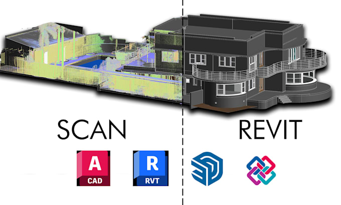 point cloud to revit bim and 3d cad files