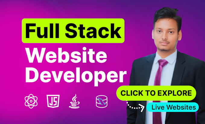 do custom ai website development as full stack developer, front end developer