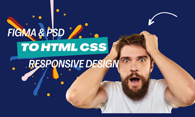 convert PSD to HTML figma to HTML xd to HTML responsive high quality