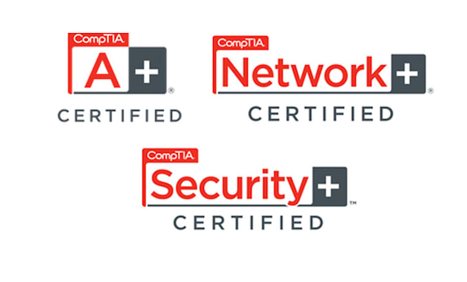 do comptia , awz , network and pmp certifications