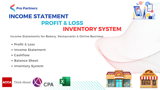 create profit and loss for your restaurant and bakery