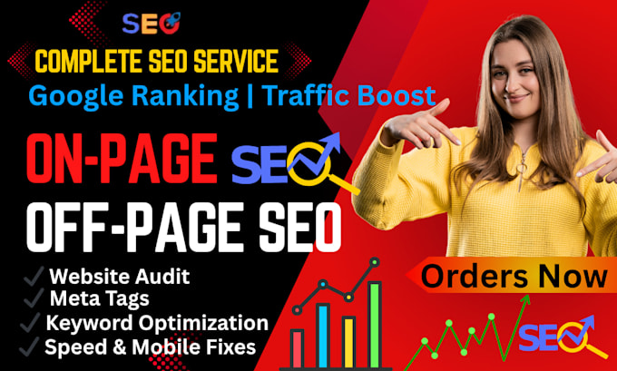 do a complete on page and off page SEO service for google top ranking