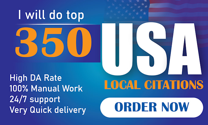 do top 350 USA local citations and directory submission