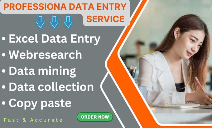 handle your data entry tasks with precision and care