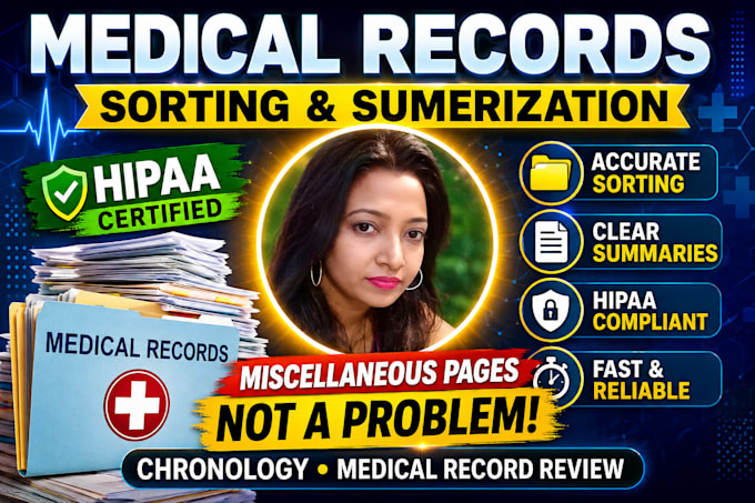 do medical summarization, medical transcription with data sorting