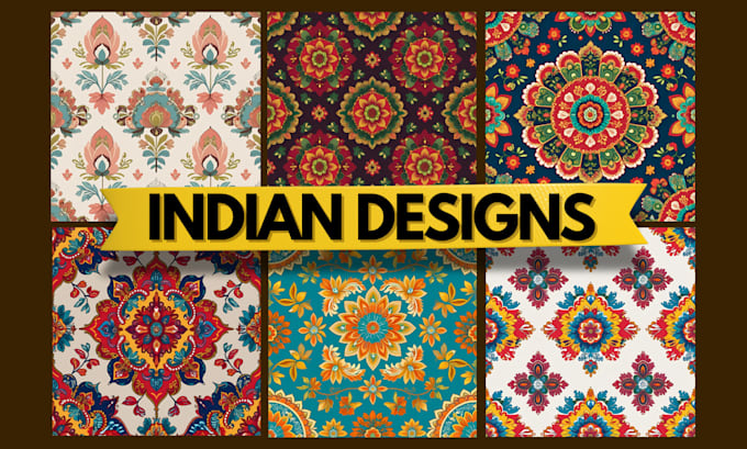design seamless indian patterns