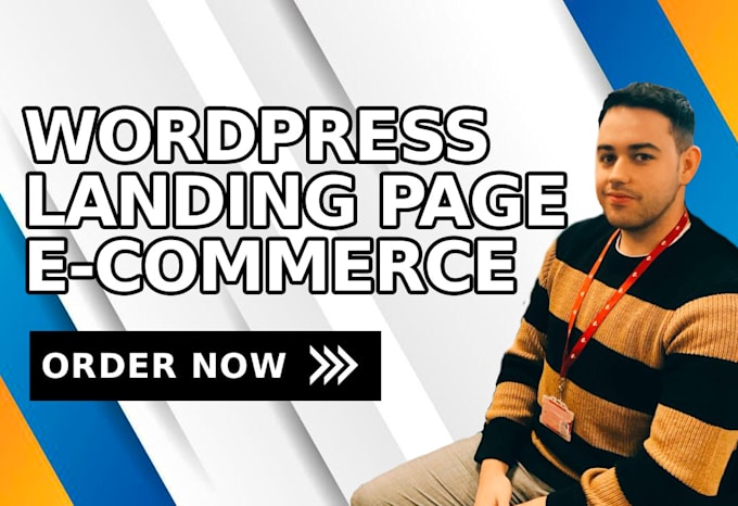 design a landing page and complete wordpress website
