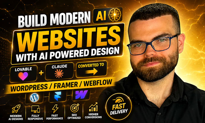 convert lovable claude ai design to wordpress, webflow or framer website