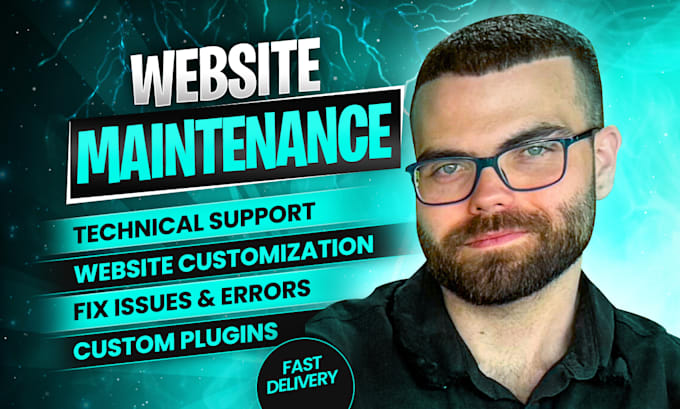 do monthly wordpress and shopify website maintenance and support or help