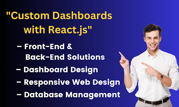 build dashboard and web applications with react, node, crud