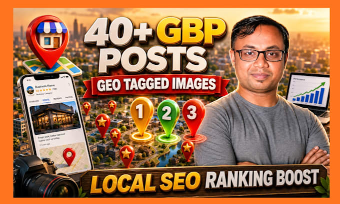create gbp posts and geo tagged images for map visibility
