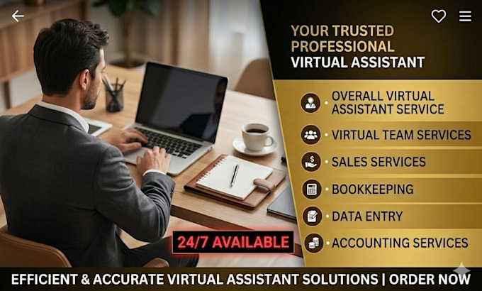 do your professional virtual assistant tasks, data entry and web research