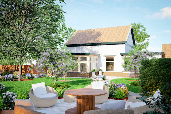design your backyard, frontyard plantation and lighting plan