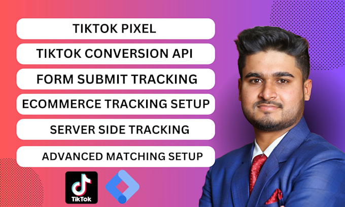 install tiktok pixel and events API on your website