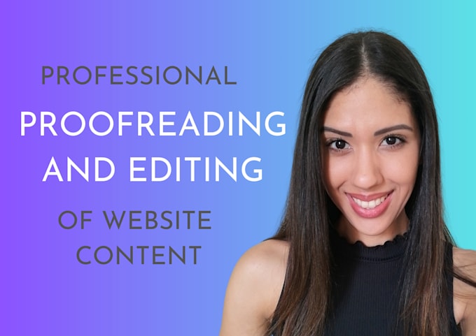 proofread and copy edit your website or blog content