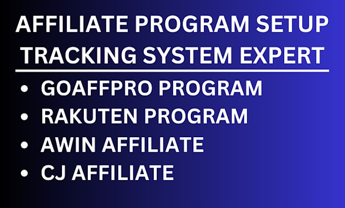 setup affiliate tracking program, referral tracking system, affiliate website