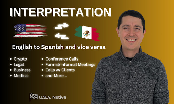 interpret your english to spanish conversations