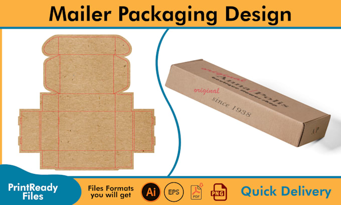do subscription box design, mailer box with 3d mockup