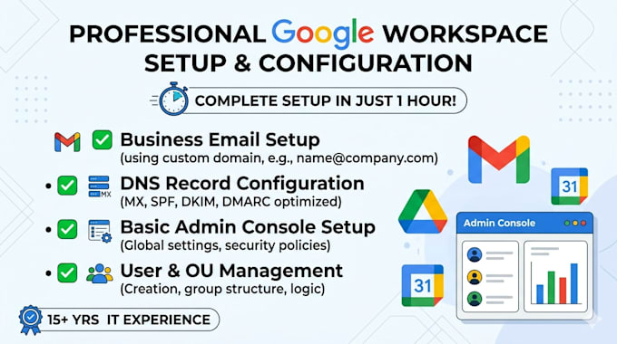 setup and configure google workspace for your business