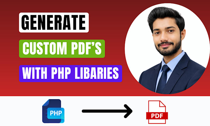 generate dynamic custom pdfs using php libraris