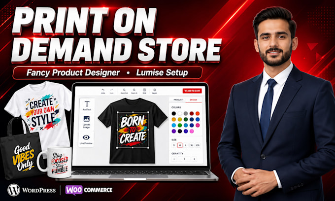 set up a print on demand store with fancy product designer or lumise plugin