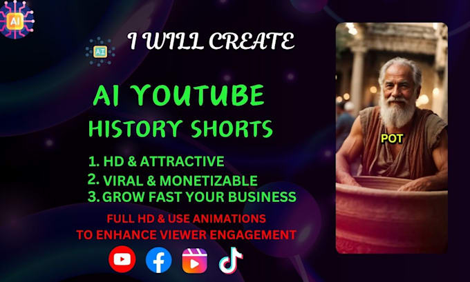 create ai history youtube shorts and instagram reels tiktok