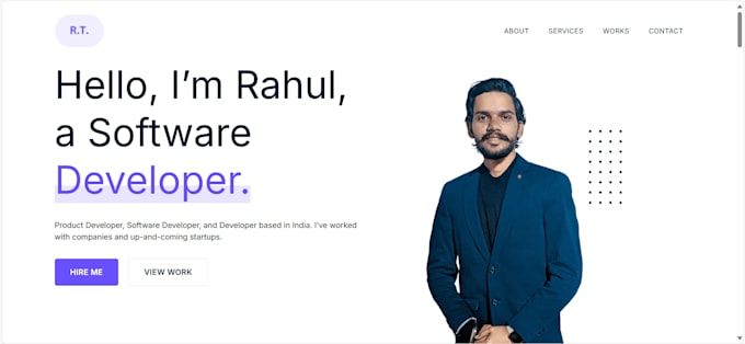 expert freelance software developer specializing in portfolio websites