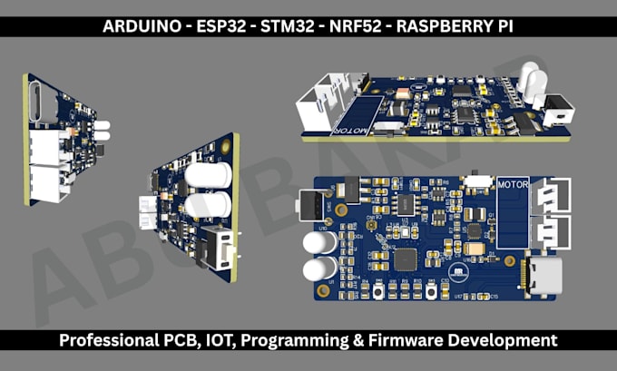 build your pcb with arduino, esp32, stm32, nrf52 or raspberry pi
