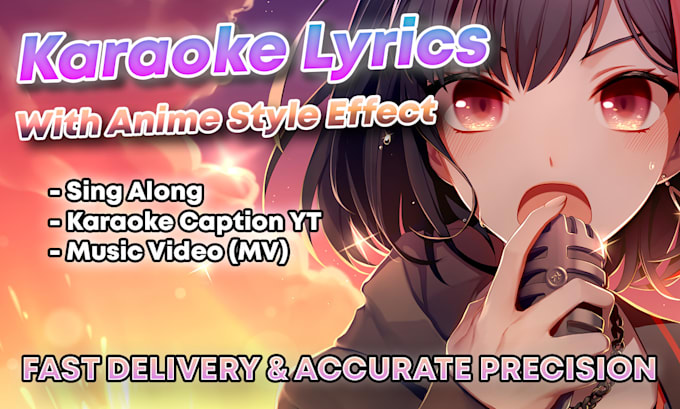 create animate effect lyrics music karaoke