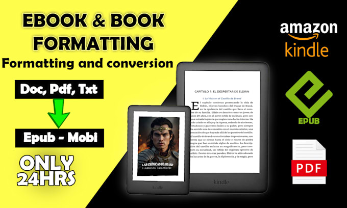 manually format your book for epub, kindle or print