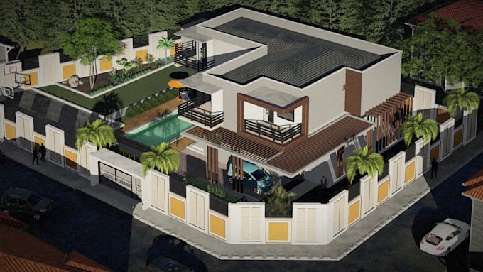 do plan design, digital modeling and all types of rendering