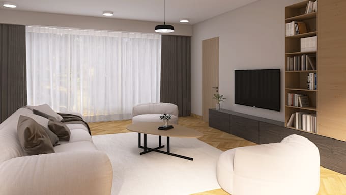 do realistic 3d interior rendering