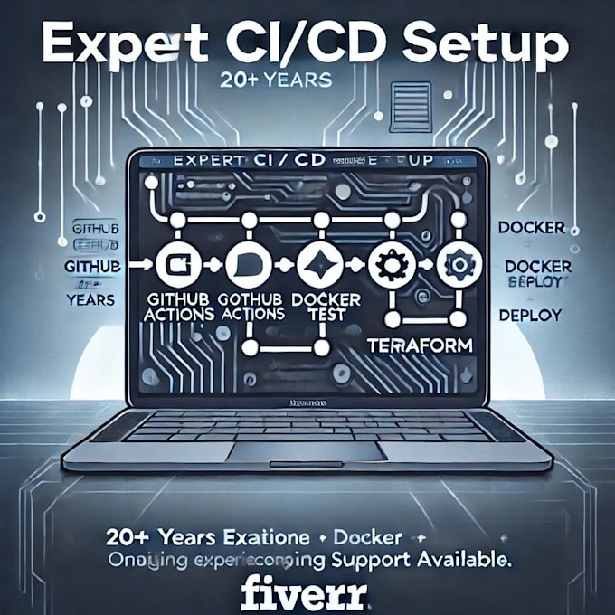 Setup a robust ci cd pipeline using github actions by Qureshius | Fiverr