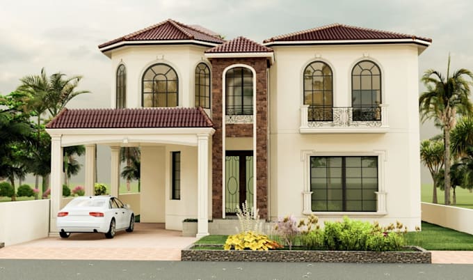 do 3d exterior and interior model with renders