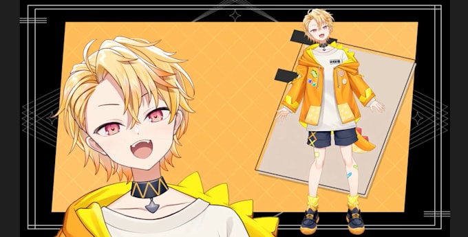 design and rig live 2d vtuber model 2d vtuber model vtuber commission 2d avatar