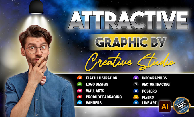 do anything on adobe illustrator, logo, redraw image, vector art, illustration