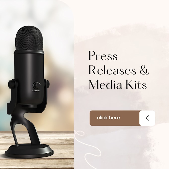 write newsworthy press releases and create stunning media kits