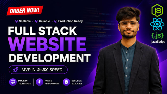build, rebuild website as full stack developer, front end developer