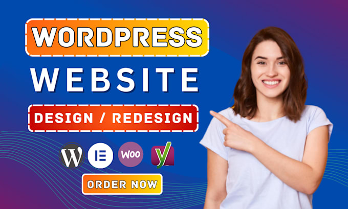design responsive wordpress website with elementor pro