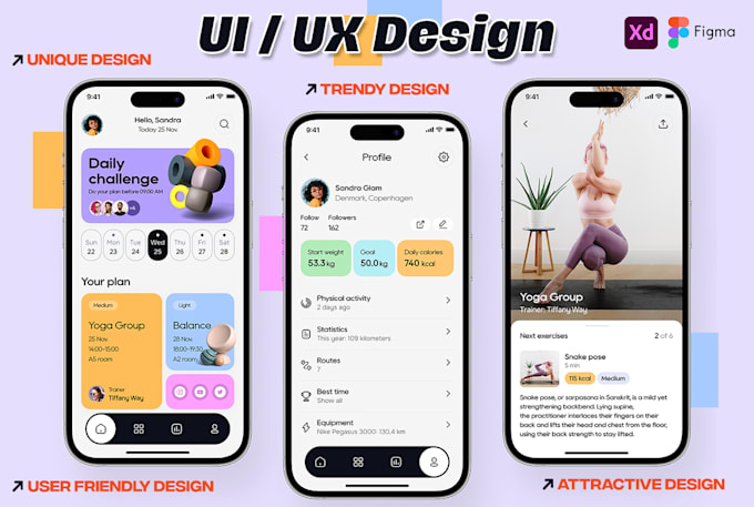 Design creative ui design for mobile and website by Xlshaily | Fiverr