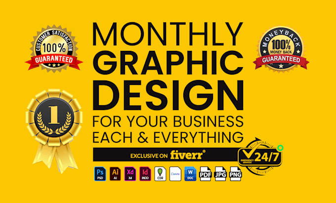 be your graphic designer on a project, weekly or monthly basis